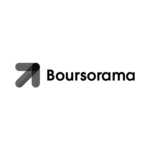 Logo Boursorama noir et blanc